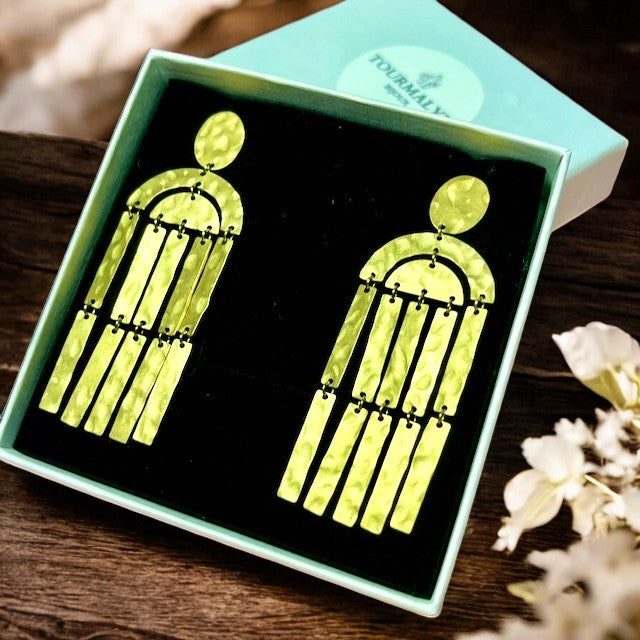 Boucles d'oreilles "AUDACIEUSE" en acier inoxydable