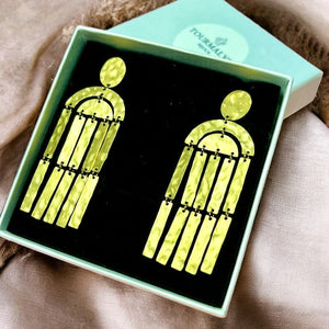 Boucles d'oreilles "AUDACIEUSE" en acier inoxydable