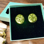 Boucles d'oreilles "INSPIRANTE" dorées en acier inoxydable