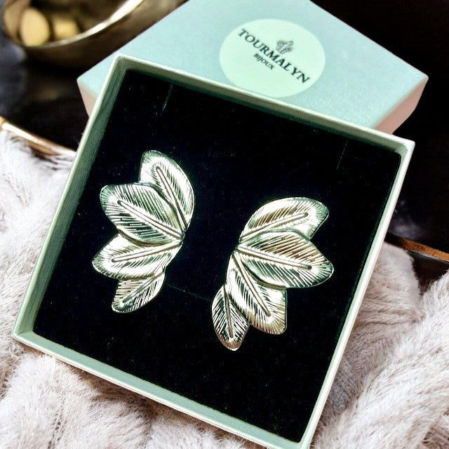 Boucles d'oreilles "SUBLIME" en acier inoxydable argenté