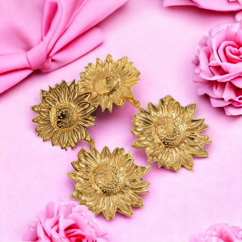 boucles-oreilles-femme-cadeau-acier-inoxydable-tournesols-fleurs-tourmalyn-bijoux