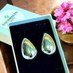 Boucles d'oreilles "AMENDA" en acier inoxydable argenté