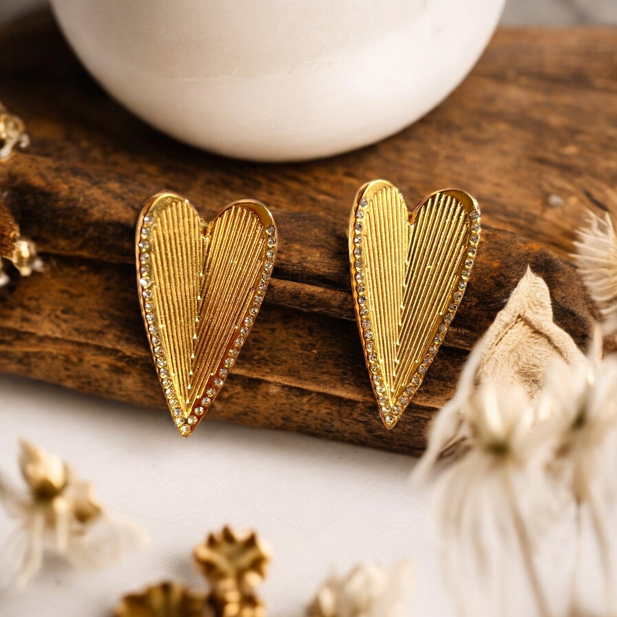 Boucles d'oreilles "KATE" en acier inoxydable