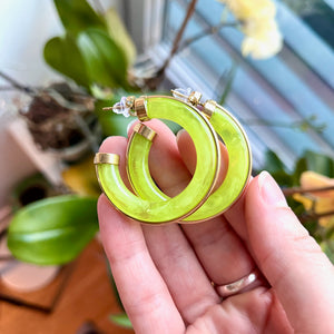 Boucles d'oreilles "GRANNY" en acier inoxydable doré