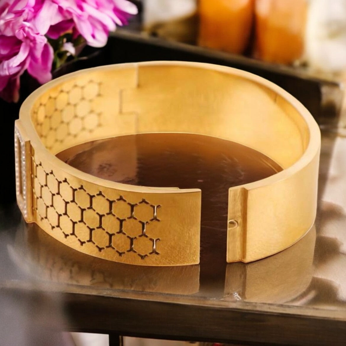 Bracelet jonc "KELISYN" acier inoxydable