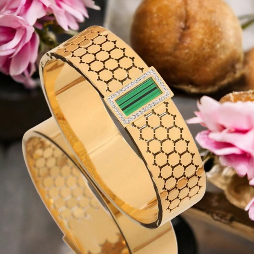 Bracelet jonc "KELISYN" acier inoxydable