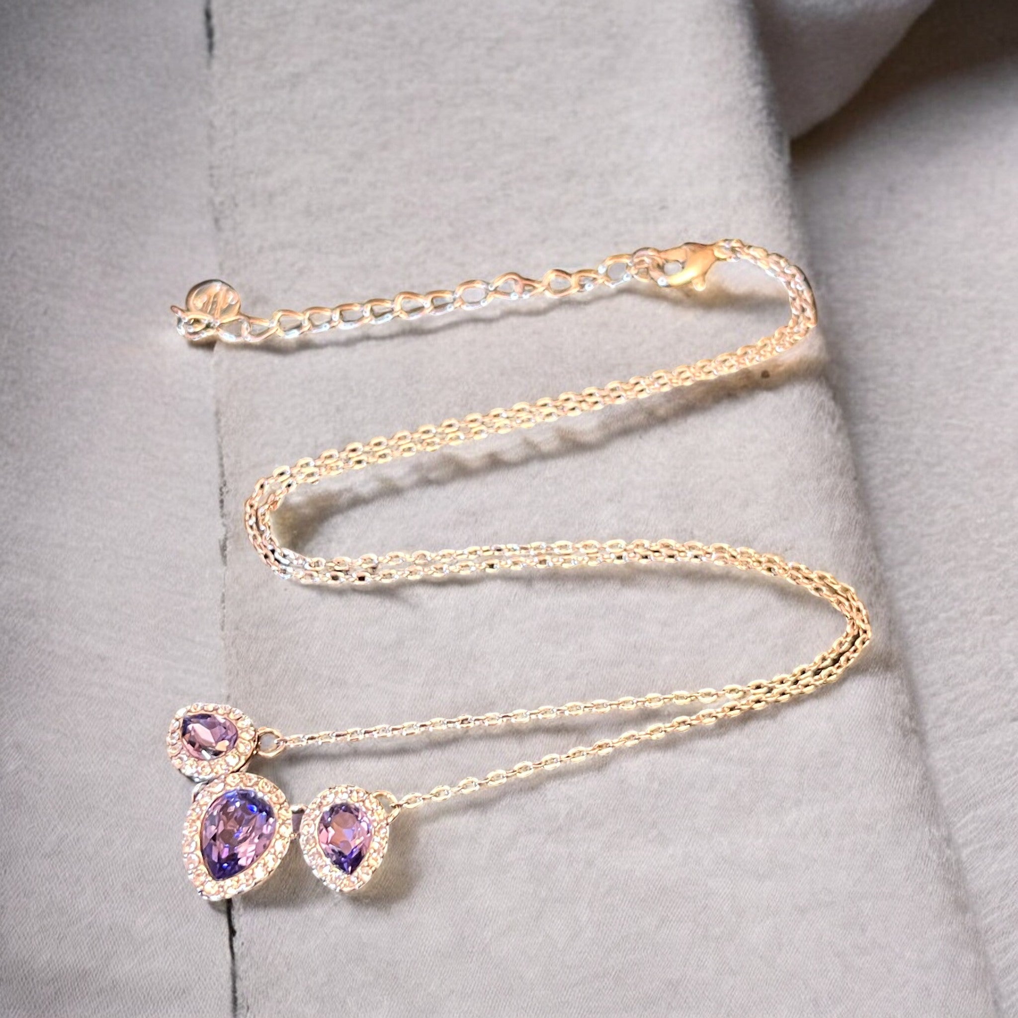 Pendentif "CRISTAL 2" argenté cristal tchèque