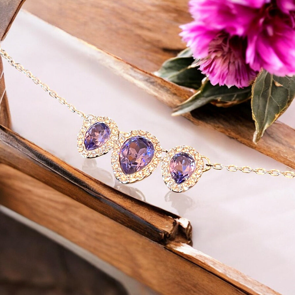 Pendentif "CRISTAL 2" argenté cristal tchèque