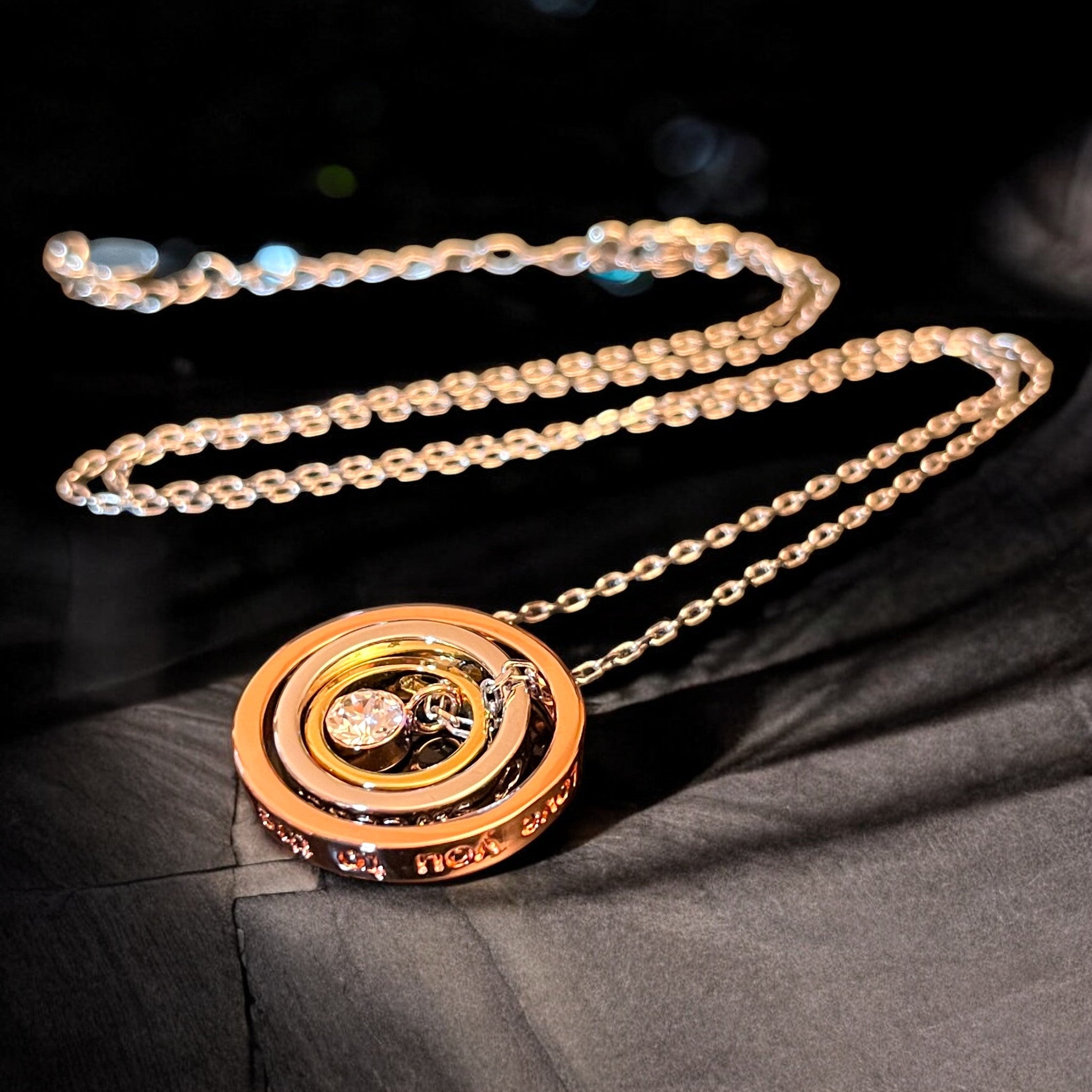 Pendentif "CRISTAL 3" argenté cristal tchèque