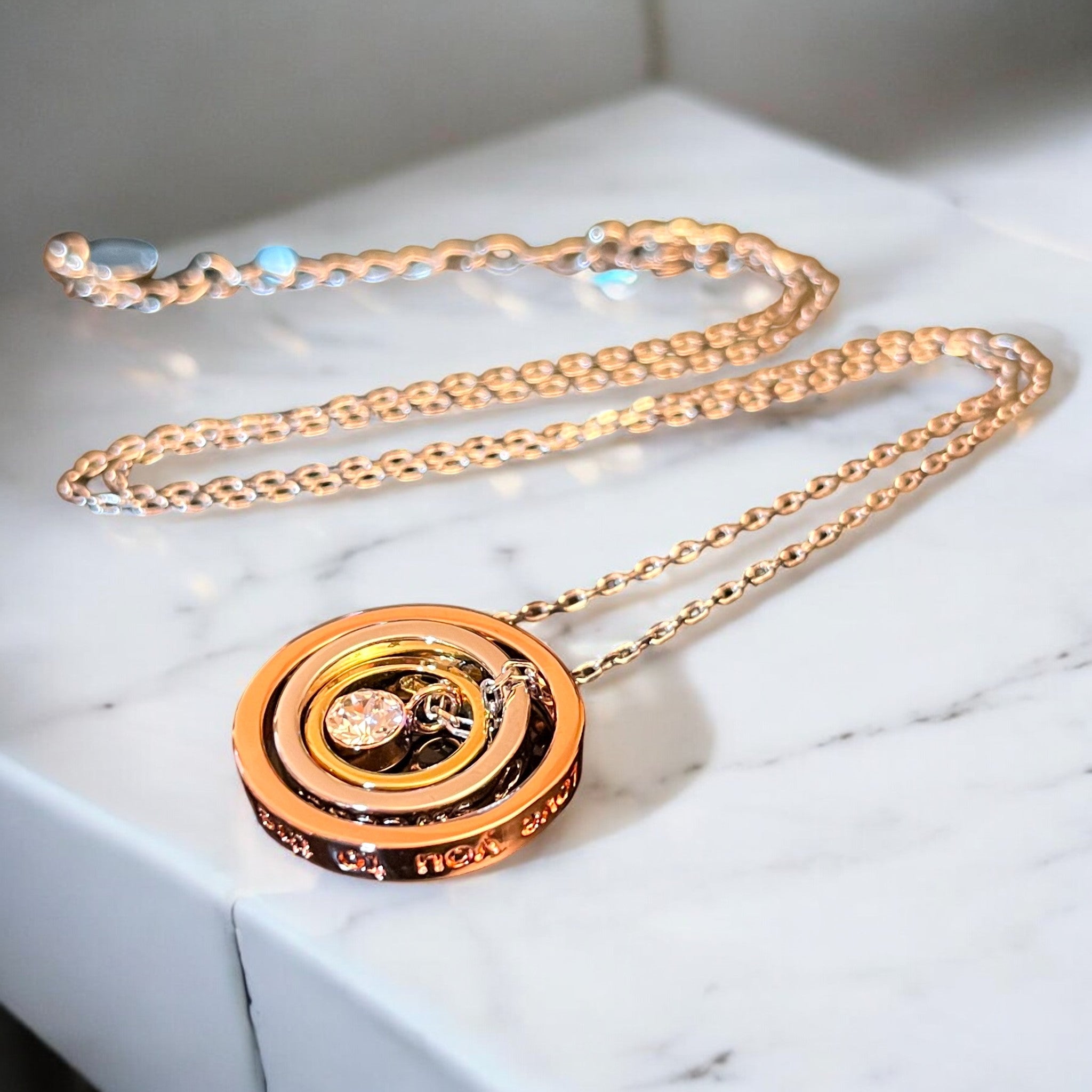 Pendentif "CRISTAL 3" argenté cristal tchèque