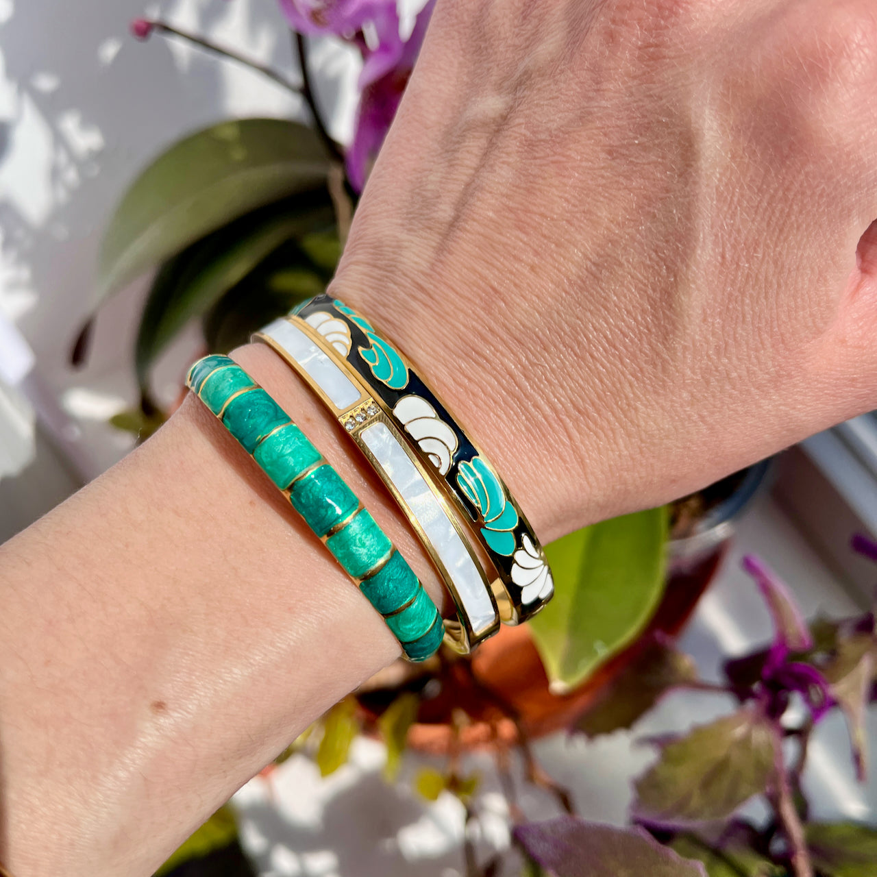 Bracelet jonc "VESALI" acier inoxydable