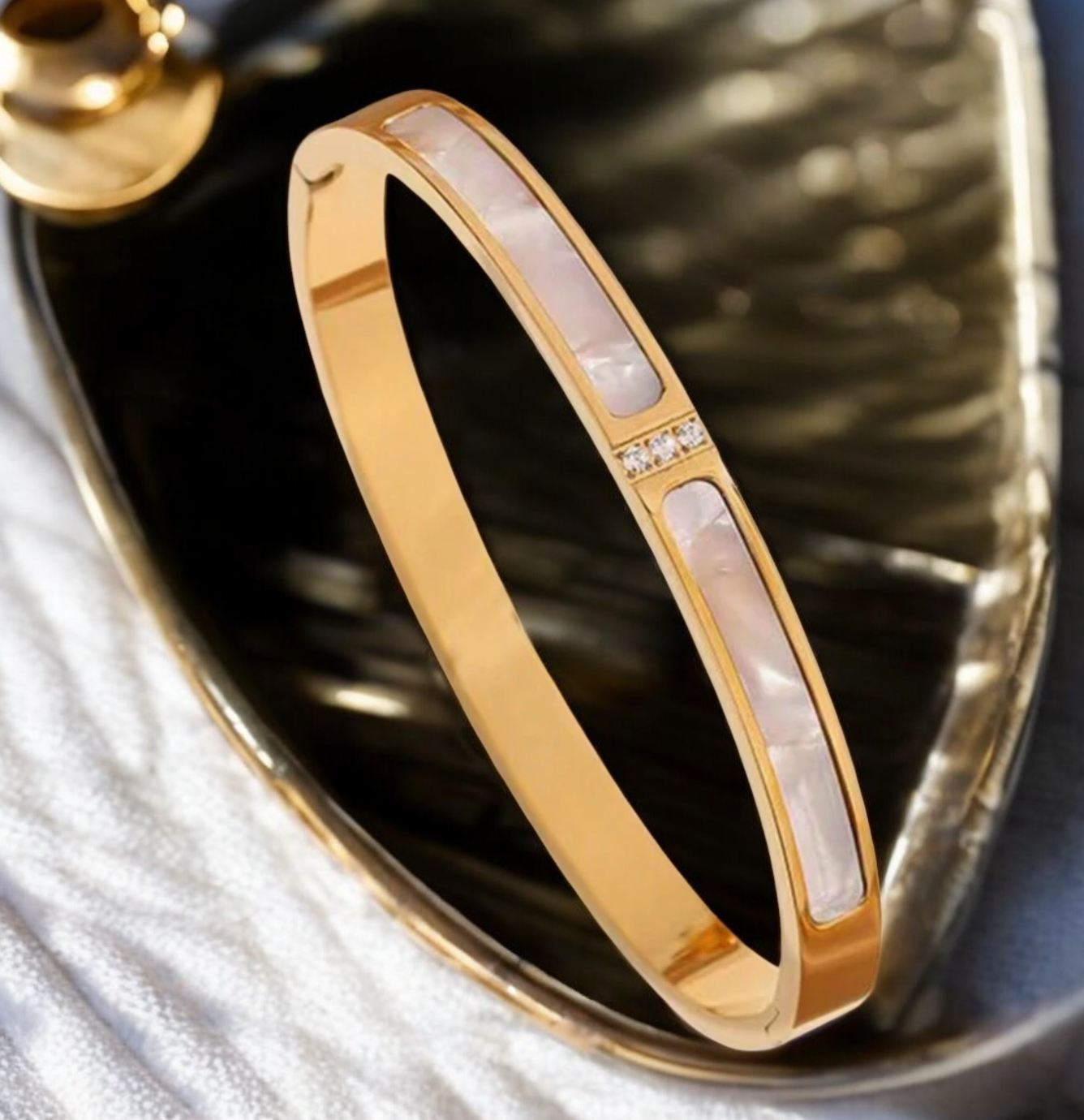 Bracelet jonc "VESALI" acier inoxydable