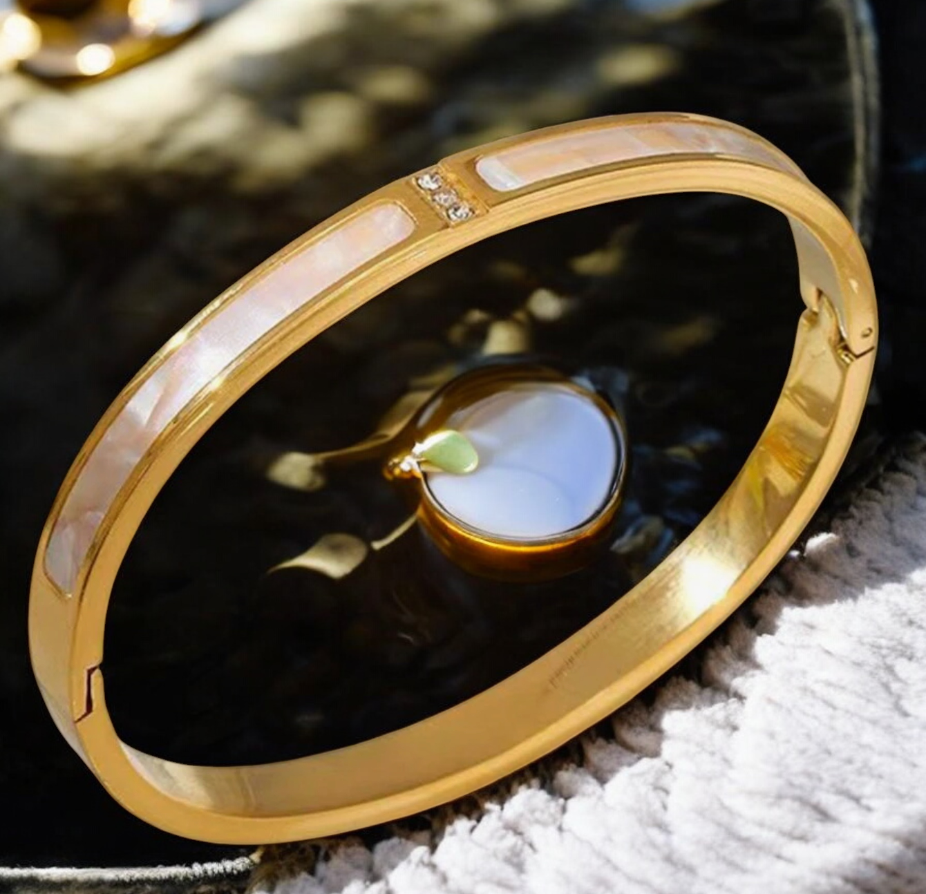 Bracelet jonc "VESALI" acier inoxydable