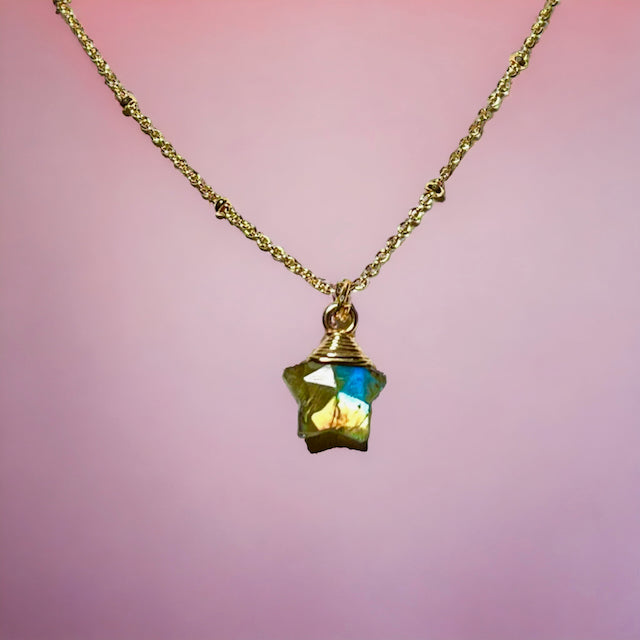 Pendentif Cristal De Roche Et Labradorite : Les vertus et bienfaits