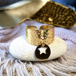 Bague "ISABELLE" en acier inoxydable adaptable avec breloque étoile