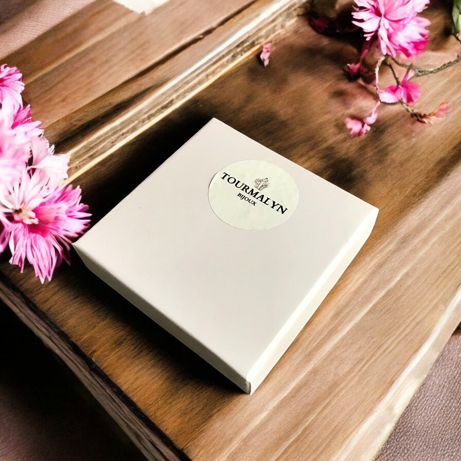 Bracelet jonc "LUMARA" acier inoxydable émaillé