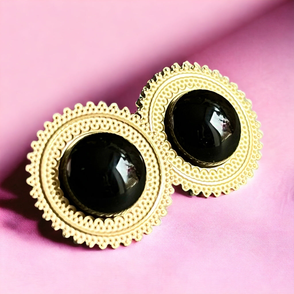 boucles-oreilles-cadeau-femme-acier-onyx-pierre-tourmalyn-bijoux