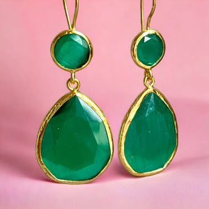 boucles-oreilles-or-cadeau-femme-pierre-naturelle-agate-verte-doree-or-fin-tourmalyn-bijoux