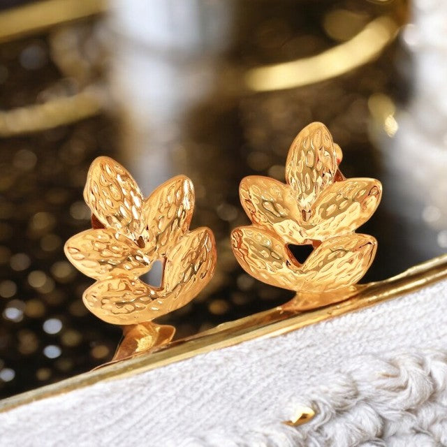 Boucles d'oreilles clips "VENUS" en acier inoxydable