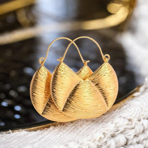 Boucles d'oreilles "CLAUDIE" en acier inoxydable