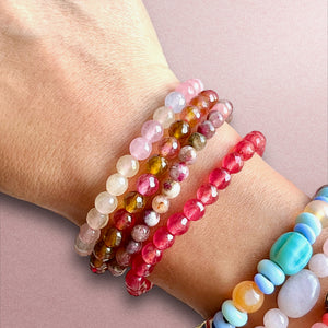 bracelet femme pierre tourmaline cadeau bijoux - bracelets colorés