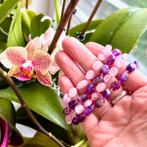 collier pierre amethyste kunzite quartz rose femme cadeau
