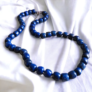 Collier "PALERME" en Lapis Lazuli naturel