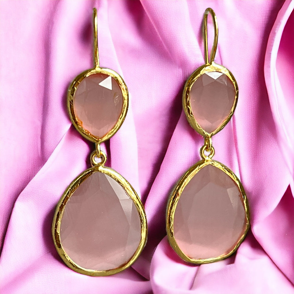 boucles-oreilles-femme-or-agate-rose-tourmalyn-bijoux