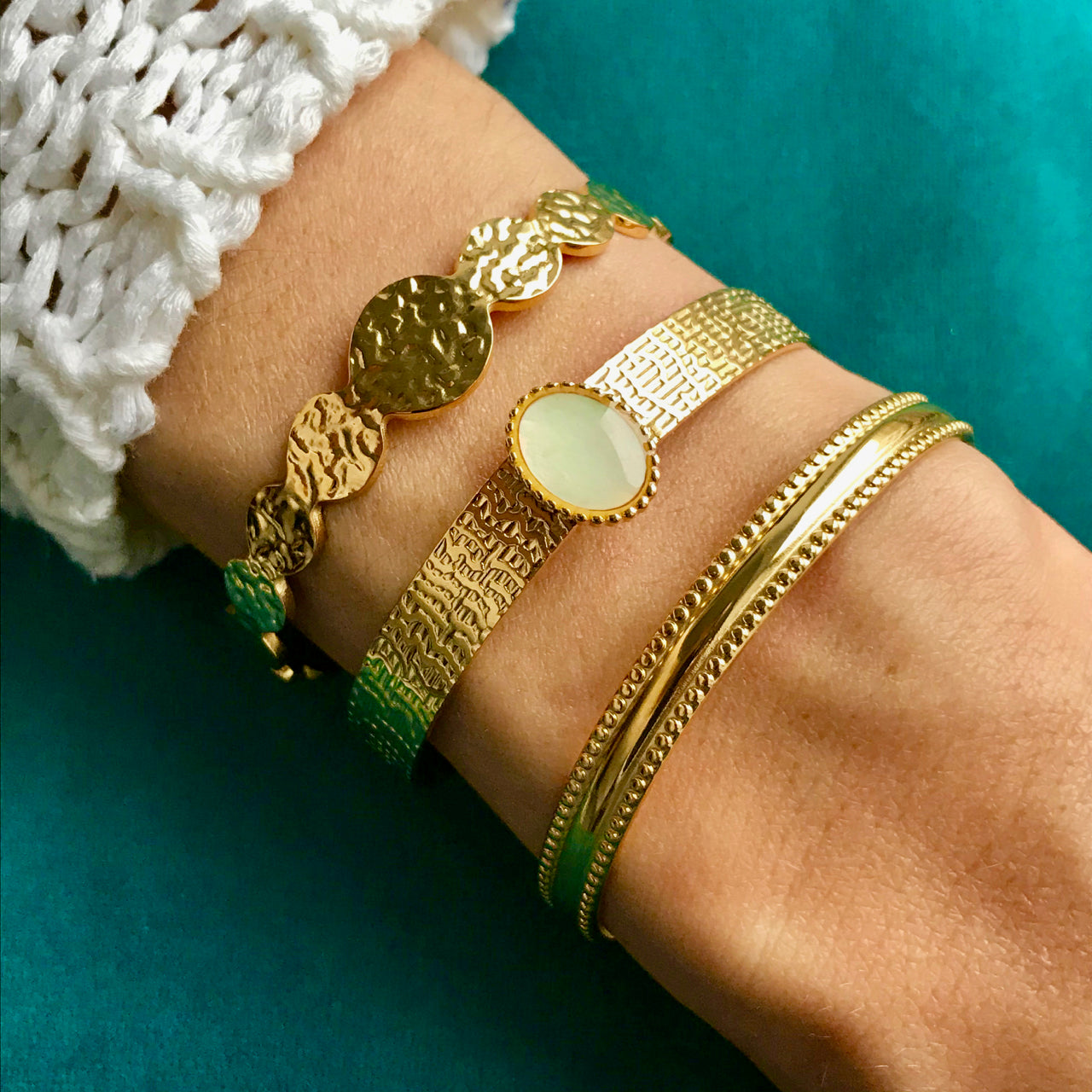 Bracelet "BÉNÉDICTE" doré - adaptable