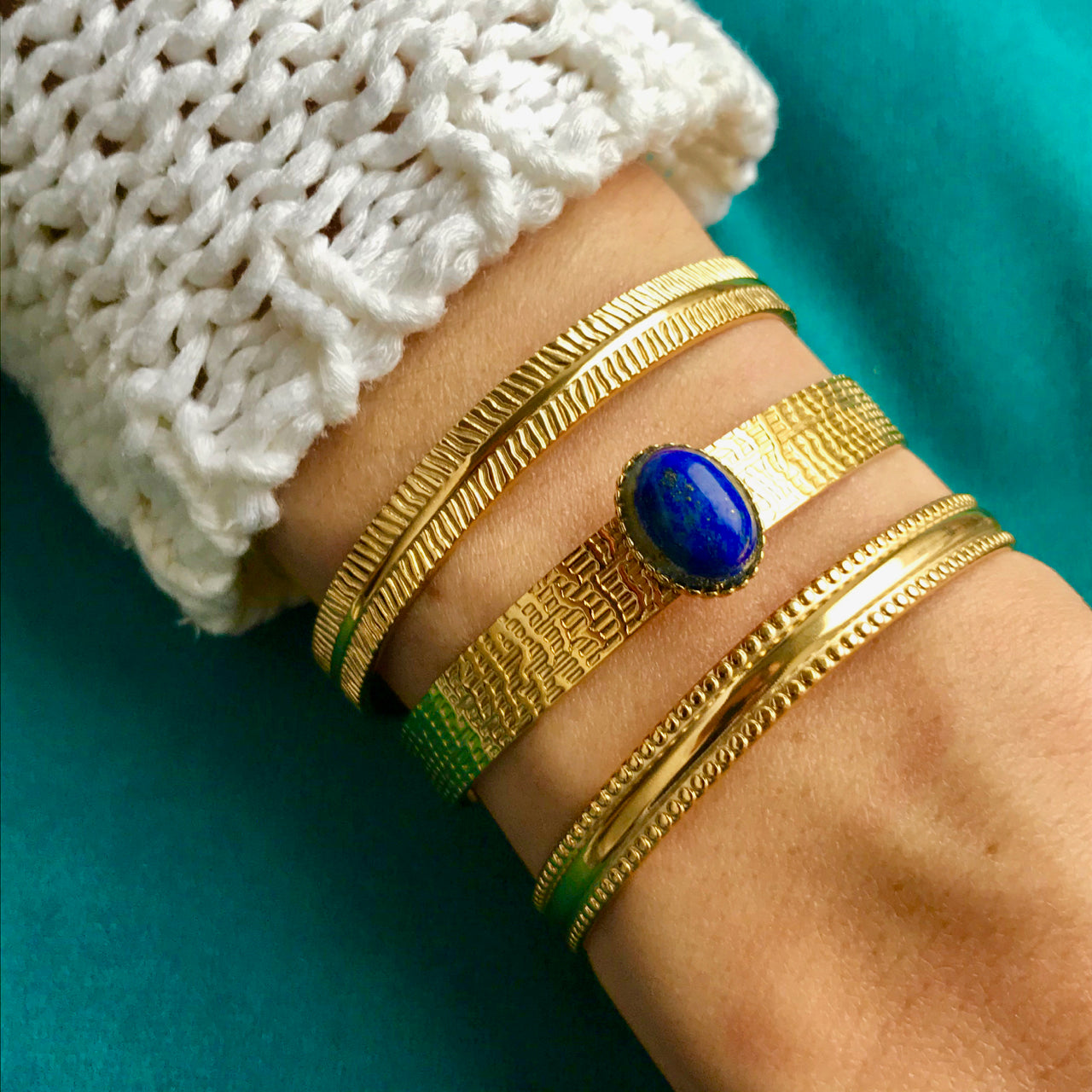 Bracelet "BÉNÉDICTE" doré - adaptable
