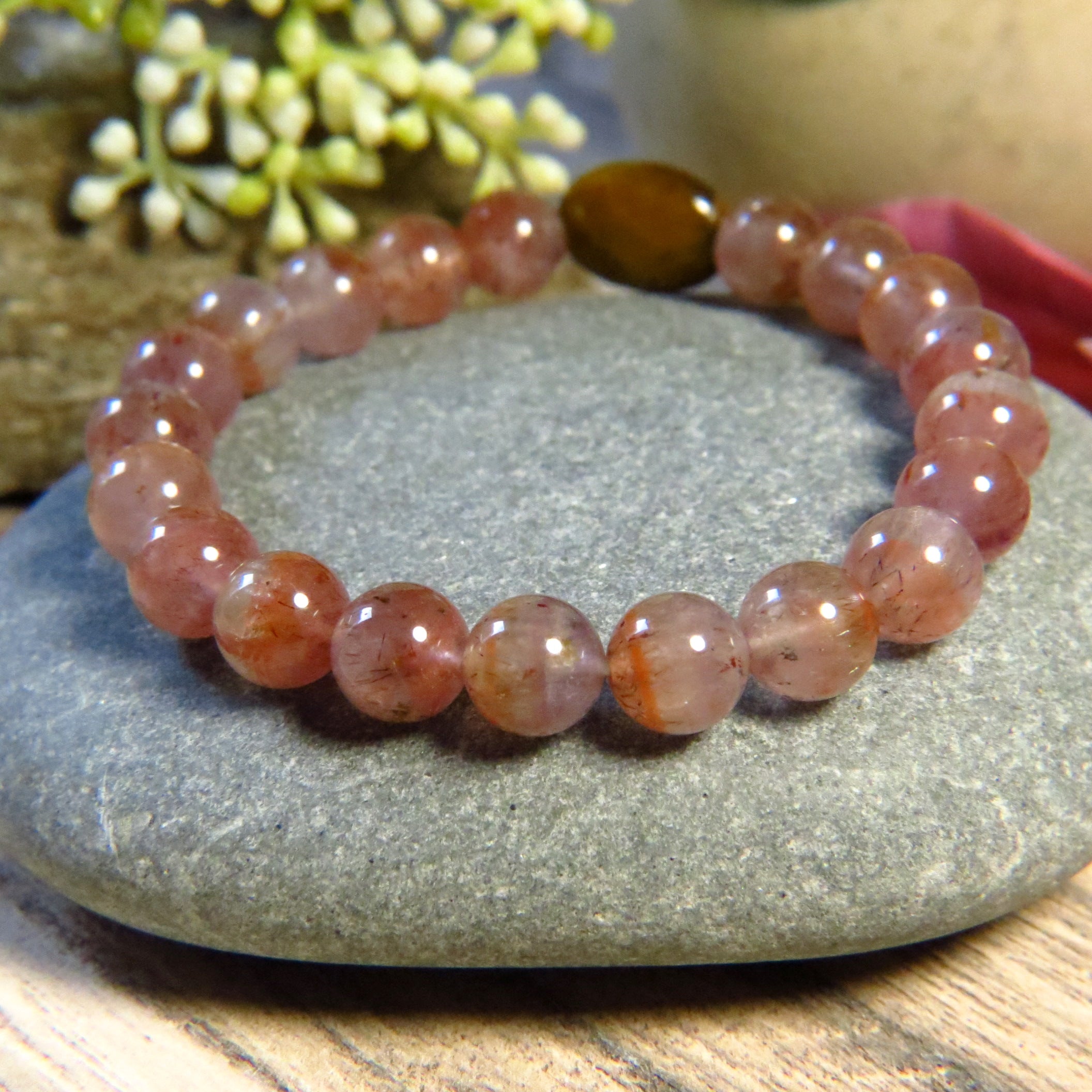 Bracelet "MON AURA" - Auralite et oeil de tigre