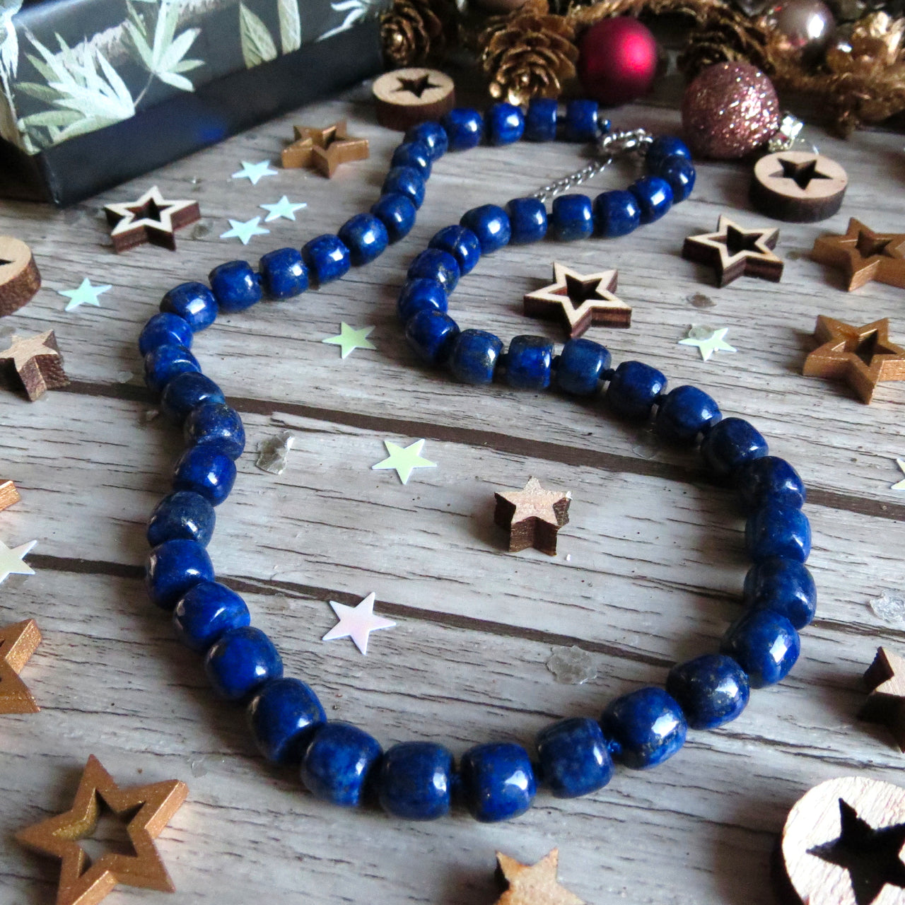 Collier "PALERME" en Lapis Lazuli naturel