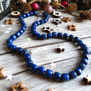 Collier "PALERME" en Lapis Lazuli naturel