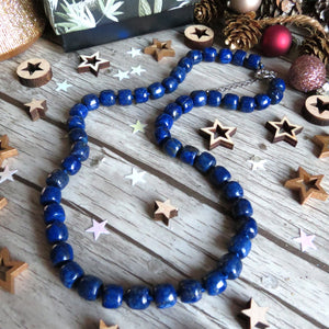 Collier "PALERME" en Lapis Lazuli naturel