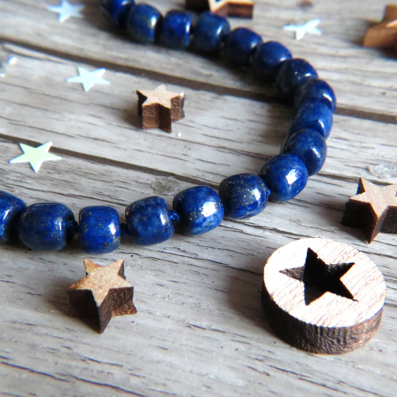 Collier "PALERME" en Lapis Lazuli naturel