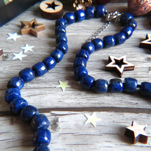 Collier "PALERME" en Lapis Lazuli naturel