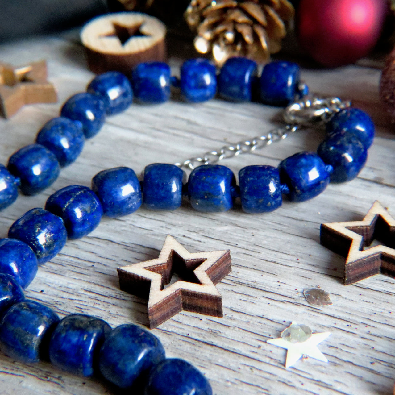 Collier "PALERME" en Lapis Lazuli naturel