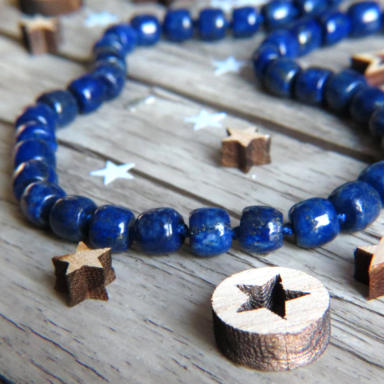 Collier "PALERME" en Lapis Lazuli naturel