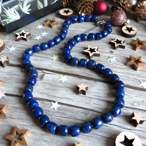 Collier "PALERME" en Lapis Lazuli naturel