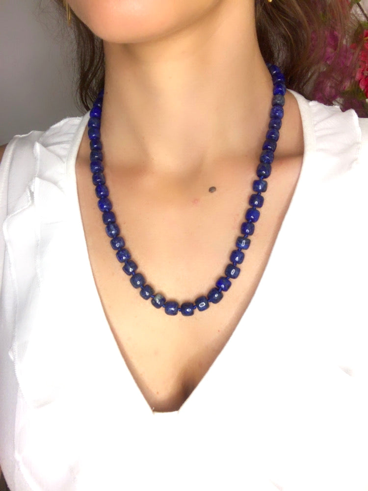 Collier "PALERME" en Lapis Lazuli naturel