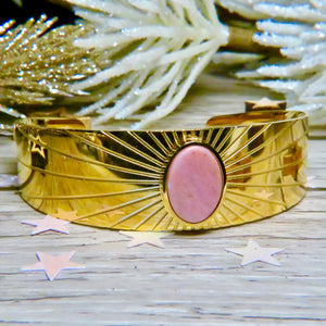 Bracelet "ELODIE" adaptable avec Agate