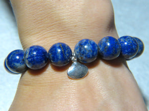 Bracelet "CANBERRA" en pierres naturelles de Lapis Lazuli
