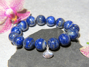 Bracelet "CANBERRA" en pierres naturelles de Lapis Lazuli