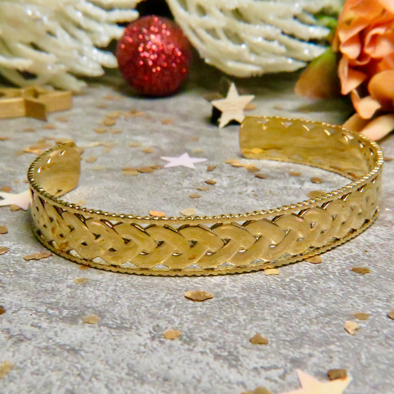 Bracelet "MYRIAM" acier doré - adaptable