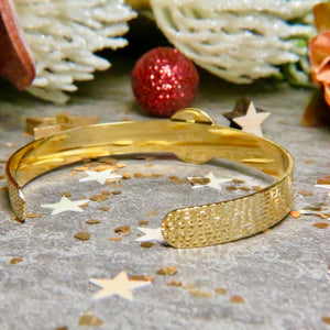 Bracelet "IRÈNE" doré - adaptable avec Nacre naturelle